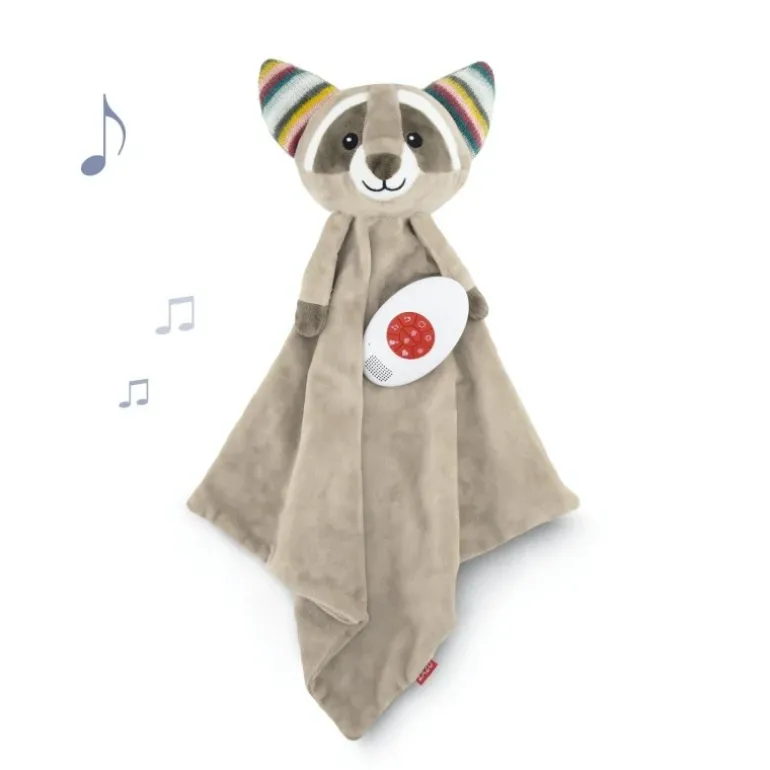 Doudou bruit blanc Robin le raton laveur