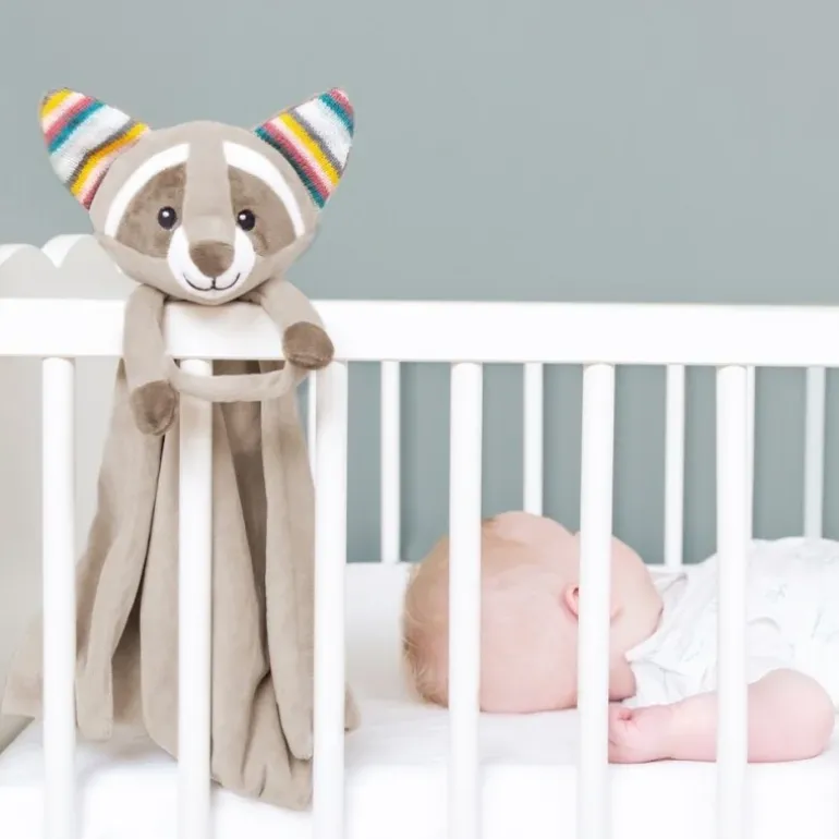 Doudou bruit blanc Robin le raton laveur