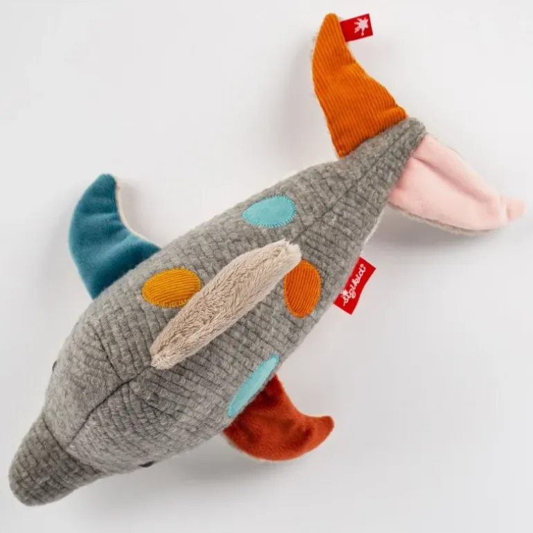 Doudou dauphin Patchwork Sweety
