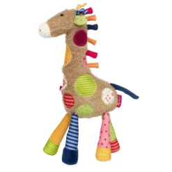 Doudou girafe Patchwork Sweety