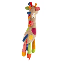 Doudou girafe Patchwork Sweety