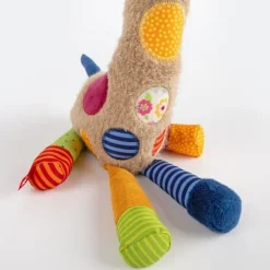Doudou girafe Patchwork Sweety