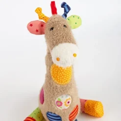 Doudou girafe Patchwork Sweety