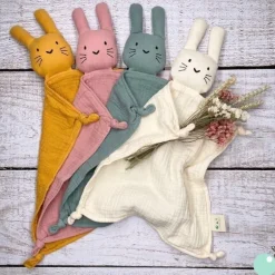 Doudou Lapin Vieux Rose