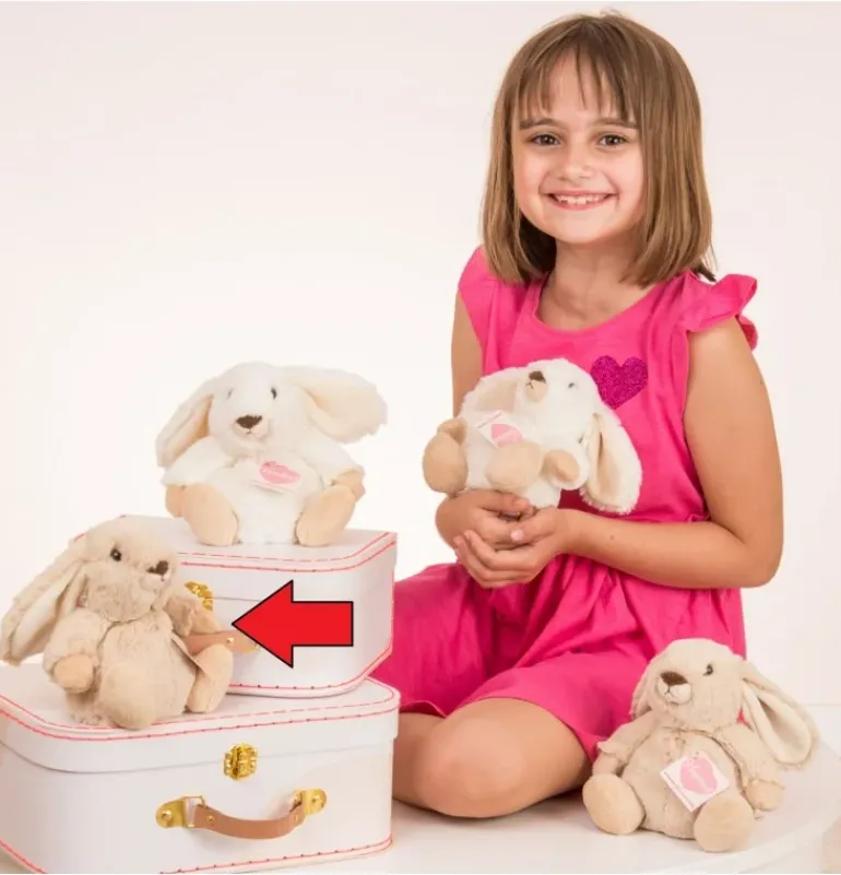 Doudou lapinou Polli - 15 cm