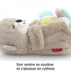Doudou loutre qui respire