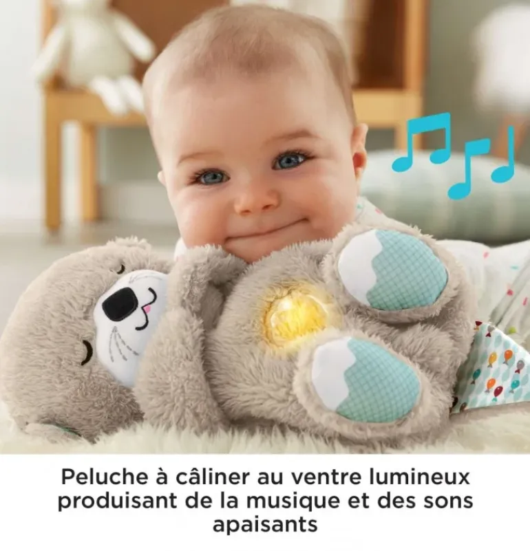 Doudou loutre qui respire "Ma Loutre Câlins"