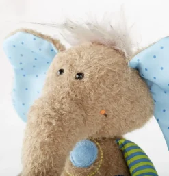 Doudou éléphant Patchwork Sweety