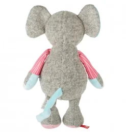 Doudou éléphant rose Patchwork Sweety