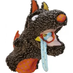 Doudou marionnette Louloup le loup et ses 3 petites marionnettes de doigts
