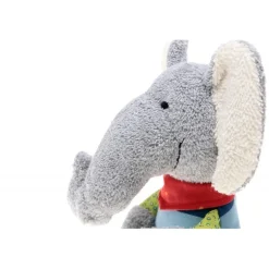 Doudou peluche musicale éléphant Lolo Lombardo, Blue