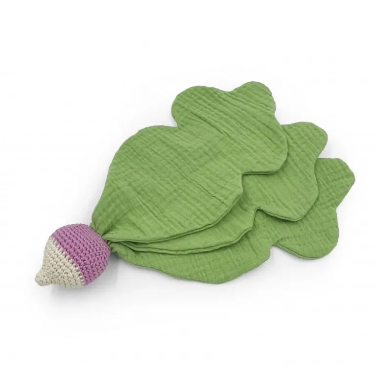 Doudou Radis Rose 100% coton bio