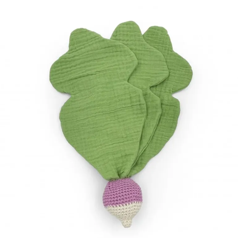 Doudou Radis Rose 100% coton bio