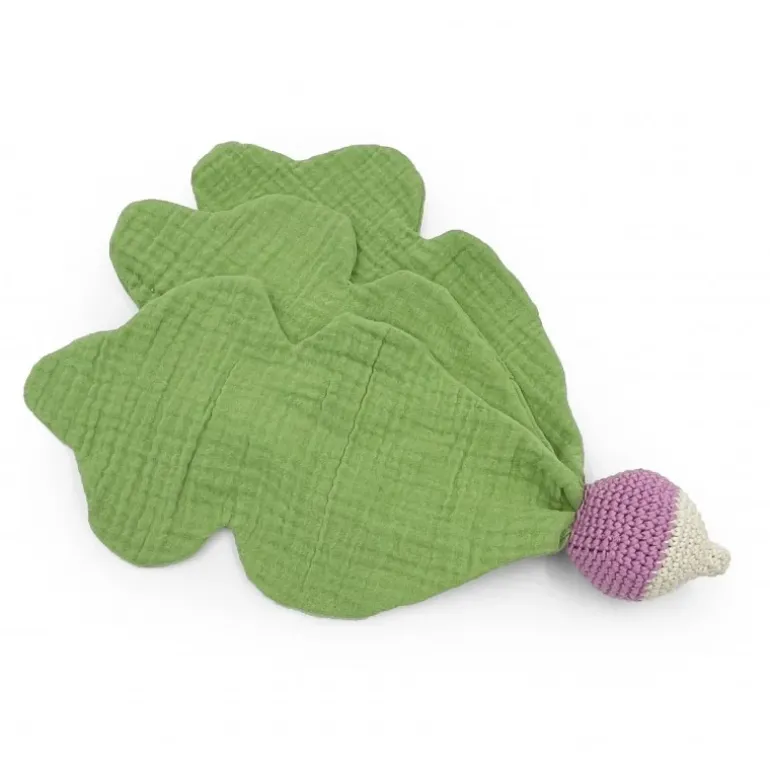 Doudou Radis Rose 100% coton bio