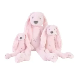 Grande peluche Lapin Richie rose - 58 cm
