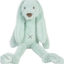 Grande peluche Lapin Richie vert lagon - 58 cm