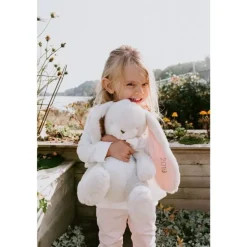 Grande peluche lapin rose- 50 cm