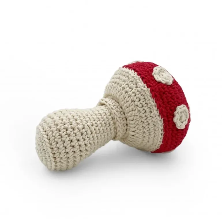 Hochet Amanite 100% coton bio