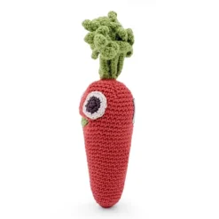 Hochet carotte Charlotte en coton bio