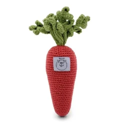 Hochet carotte Charlotte en coton bio