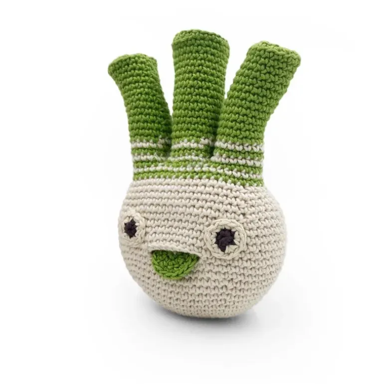 Hochet fenouil Lucas en coton bio