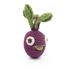 Hochet Mini Betterave Betty en coton bio