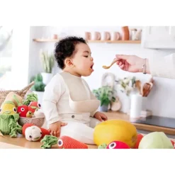 Hochet Mini Fraise en coton bio