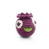 Hochet mini myrtille Mimi en coton bio