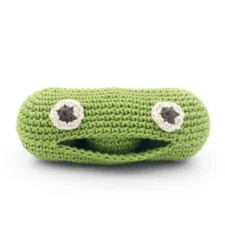 Hochet mini petits-pois Pia en coton bio