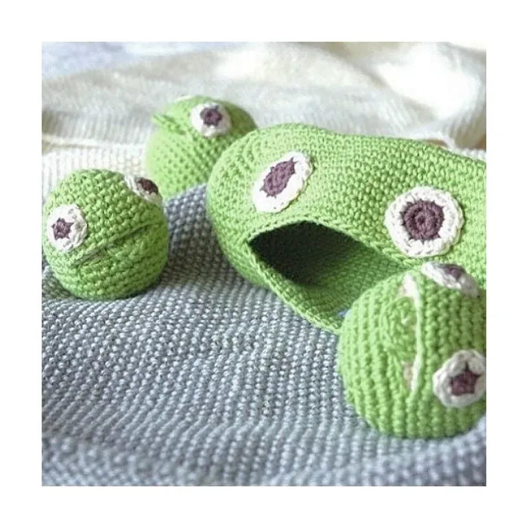 Hochet Petit Pois 100% coton bio