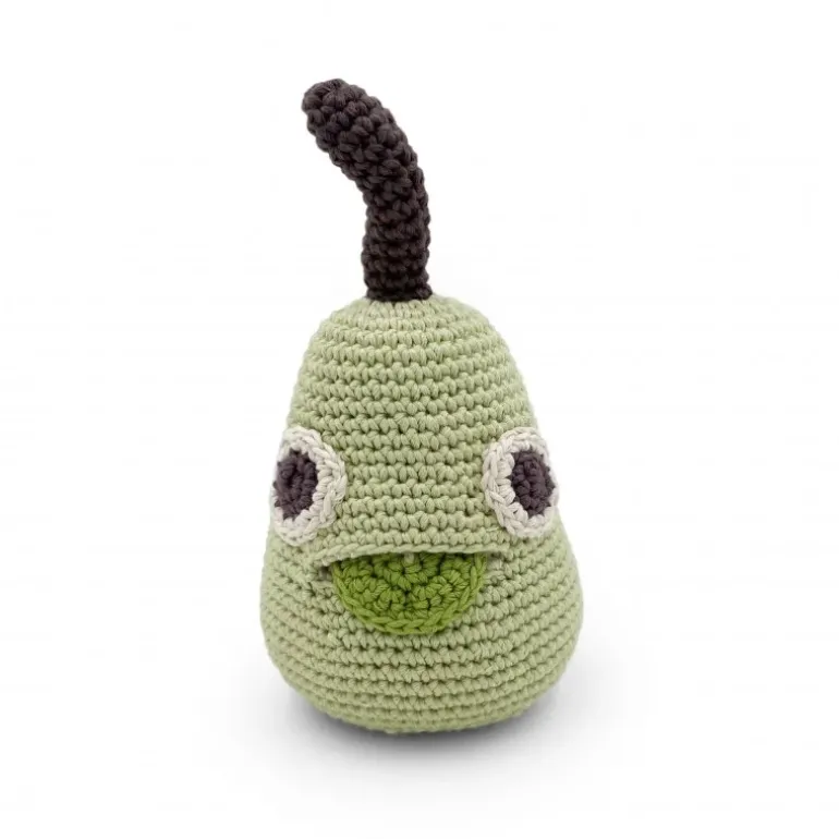 Hochet poire William en coton bio