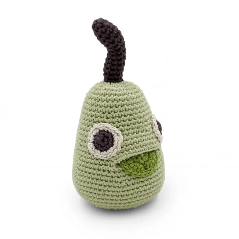 Hochet poire William en coton bio