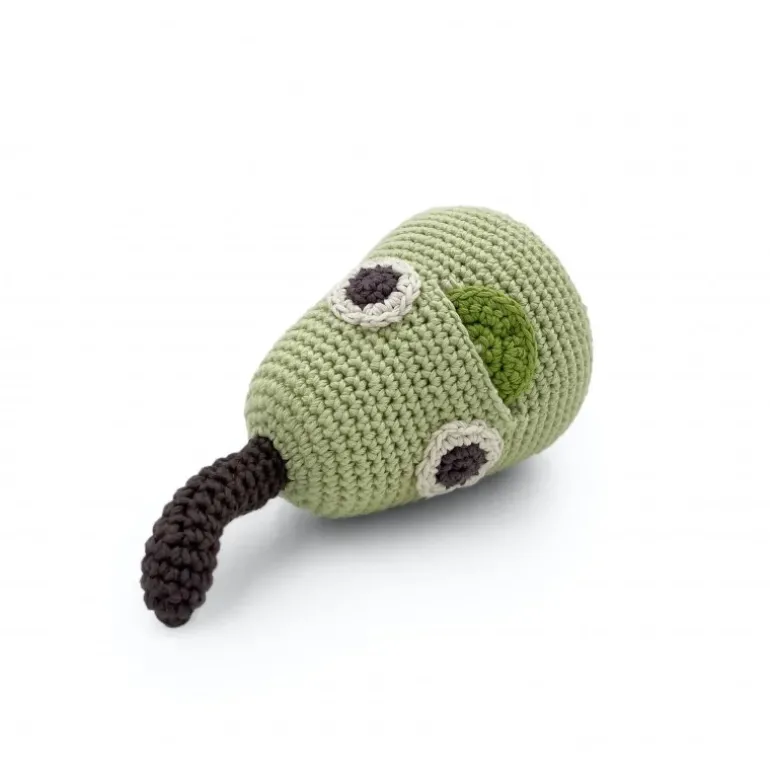 Hochet poire William en coton bio