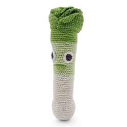 Hochet poireau Orso en coton bio