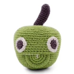 Hochet pomme Newton en coton bio