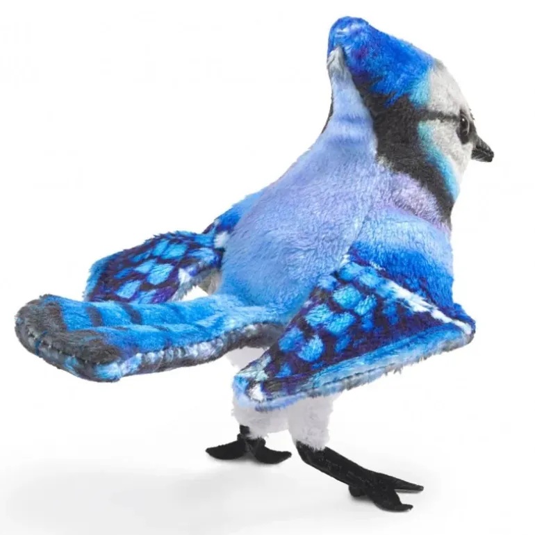 Marionnette à doigt Mini geai bleu