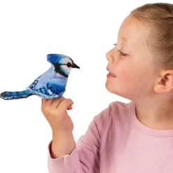 Marionnette à doigt Mini geai bleu