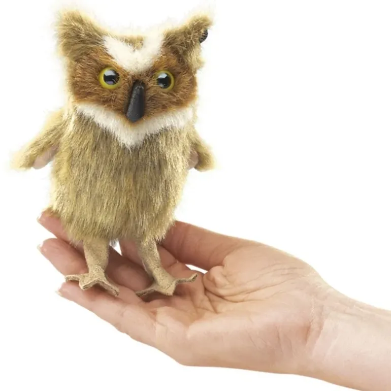 Marionnette à doigt Mini hibou grand-duc