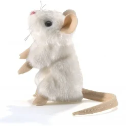 Marionnette à doigt Mini souris blanche