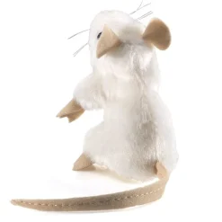 Marionnette à doigt Mini souris blanche