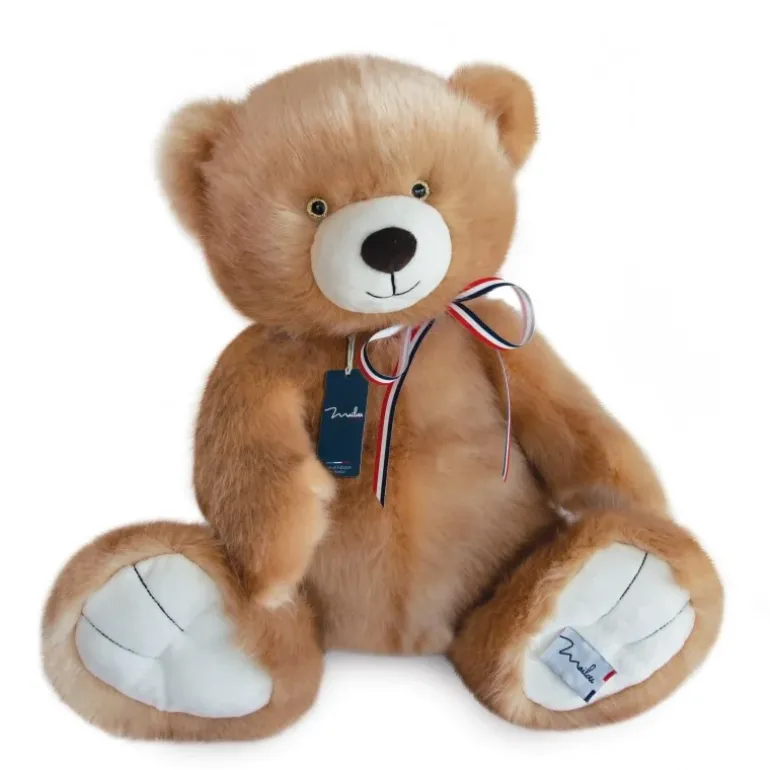 Ours en peluche - L'OURS FRANCAIS 35 cm - Champagne