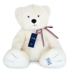 Ours en peluche - L'OURS FRANCAIS - 50 cm - Blanc poudré