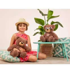 Ours en peluche chocolat - 40 cm