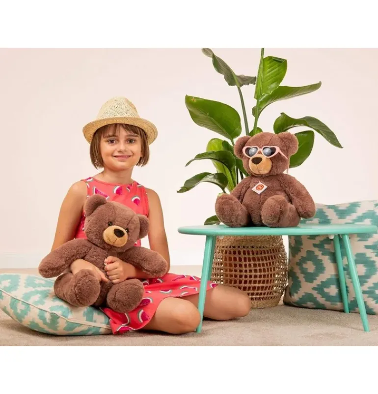 Ours en peluche chocolat - 40 cm