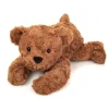 Ours en peluche marron couché - 40 cm