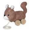 Peluche à tirer Mingus l'écureuil marron