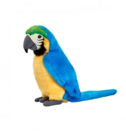 Peluche ara bleu - 27 cm
