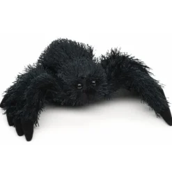 Peluche araignée noire - 15 cm