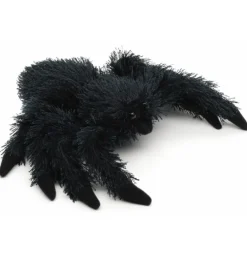 Peluche araignée noire - 15 cm