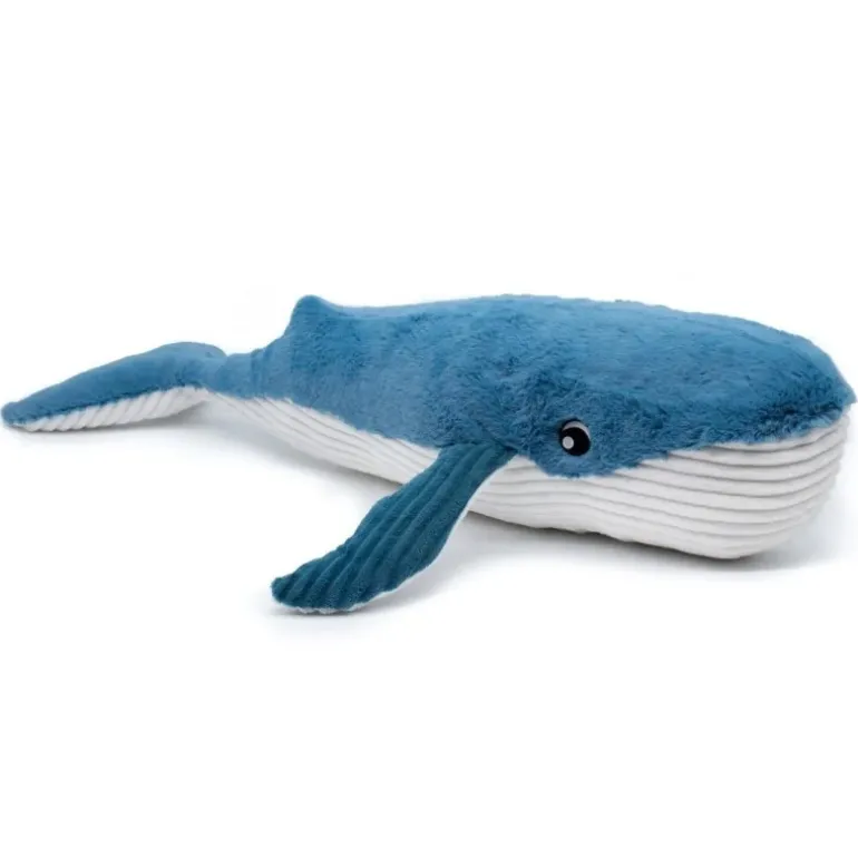 Peluche baleine géante et son bébé Gravillou bleue